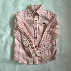 3/$15 Tommy Bahamas Pink Gingham Button-Up Shirt